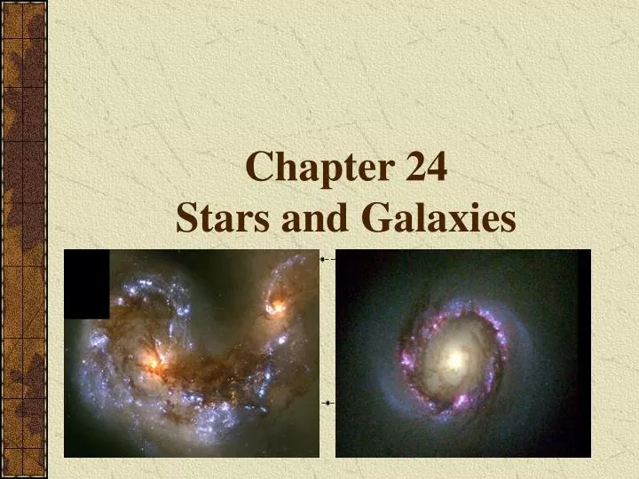chapter 24 stars and galaxies