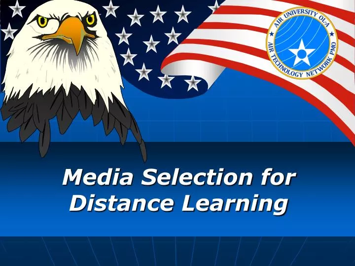 media selection for distance learning