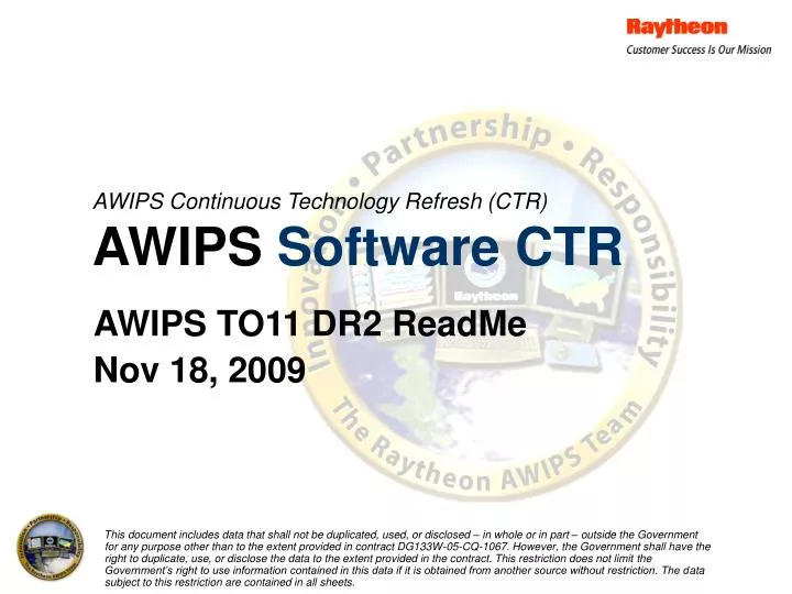 awips continuous technology refresh ctr awips software ctr