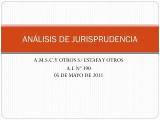 an lisis de jurisprudencia