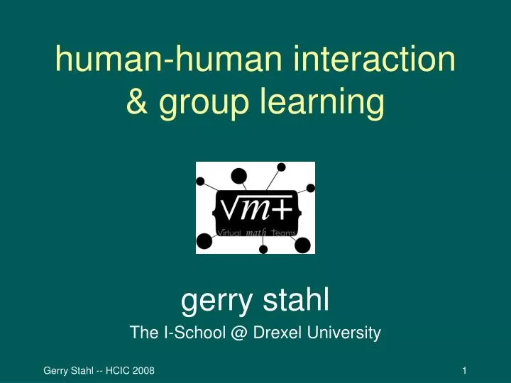 human human interaction group learning