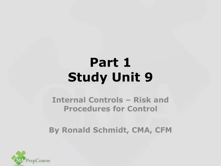 part 1 study unit 9