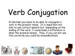 Verb Conjugation - slide 1