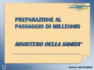 preparazione al passaggio di millennio