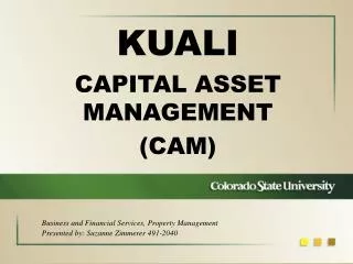 KUALI CAPITAL ASSET MANAGEMENT (CAM)