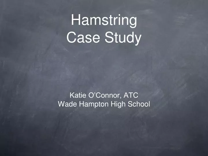 hamstring case study