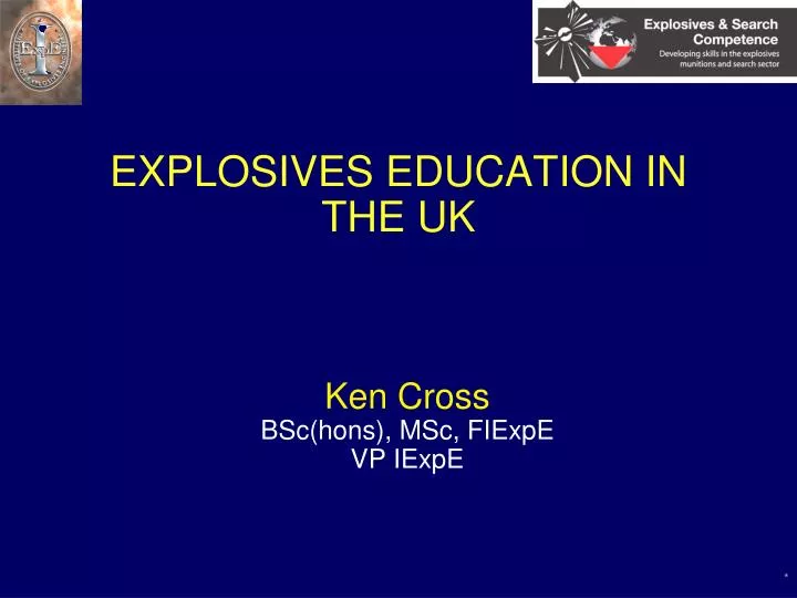 explosives education in the uk