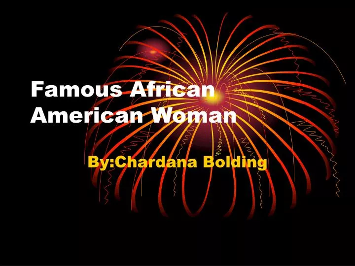 famous african american woman
