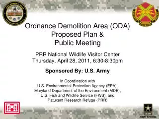 Ordnance Demolition Area (ODA) Public Meeting