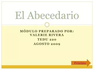 el abecedario