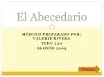 El Abecedario - slide 1