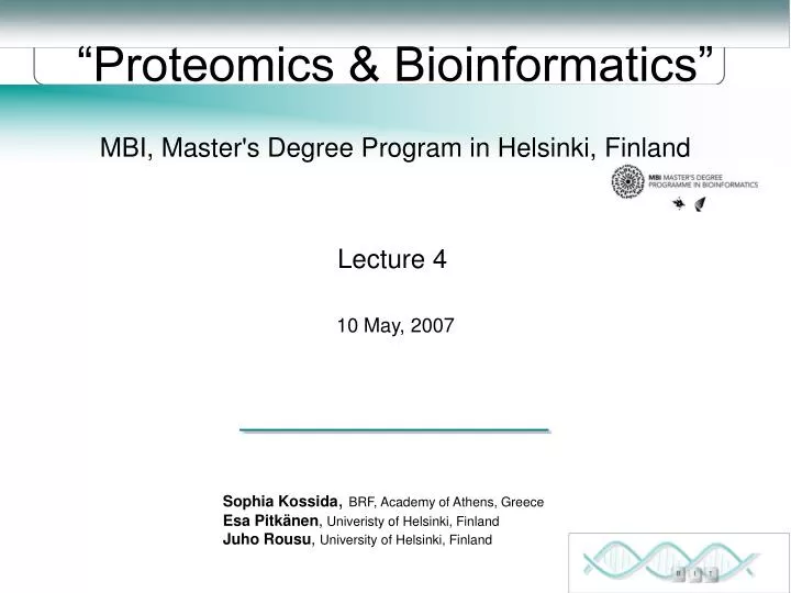 proteomics bioinformatics