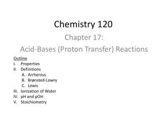 Chemistry 120