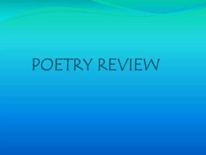 poetry review