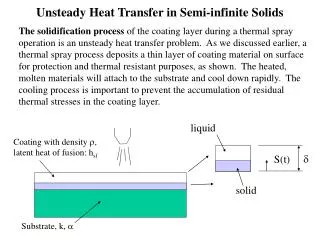 Unsteady Heat Transfer in Semi-infinite Solids
