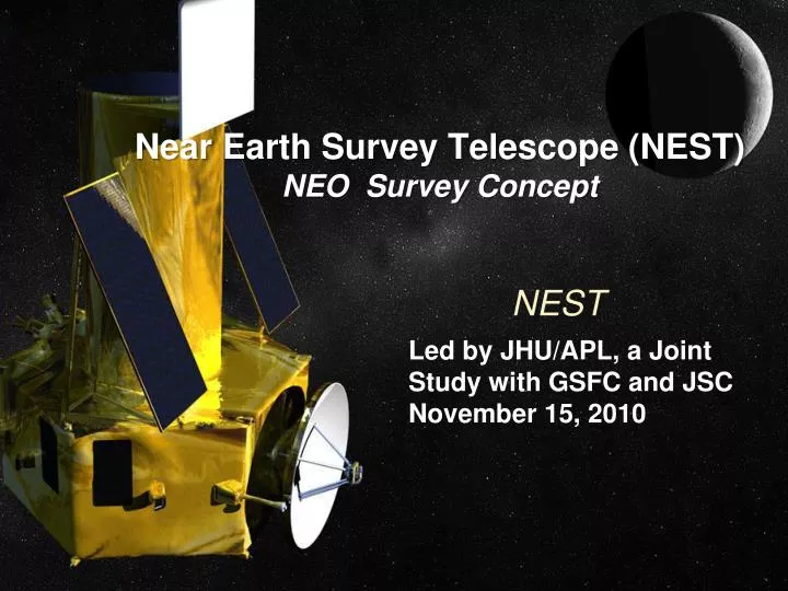 near earth survey telescope nest neo survey concept