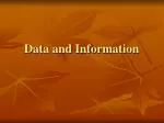 PPT - Data and information PowerPoint Presentation, free download - ID ...