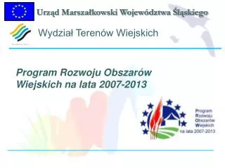 program rozwoju obszar w wiejskich na lata 2007 2013