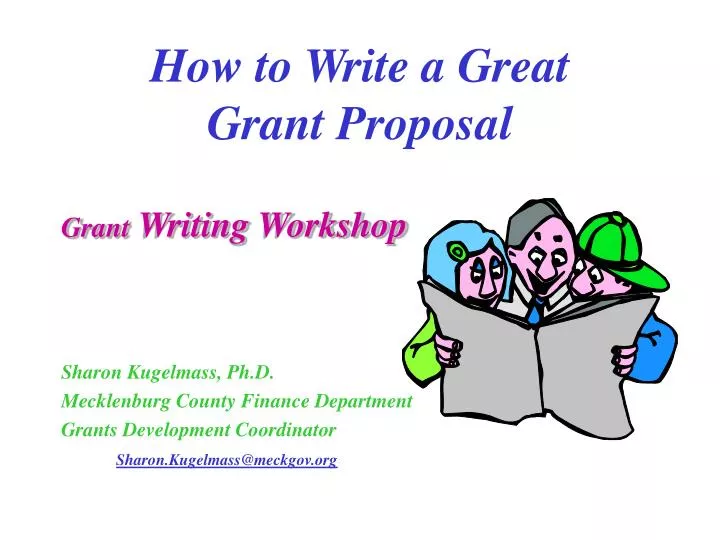 how to write a great grant proposal
