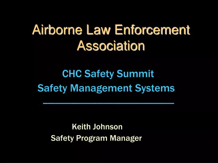 airborne law enforcement association