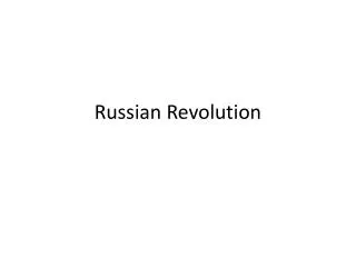 Russian Revolution