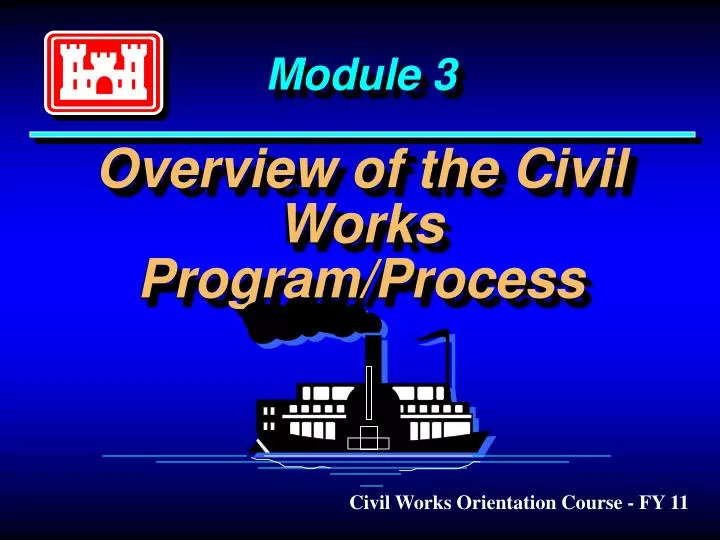 module 3 overview of the civil works program process