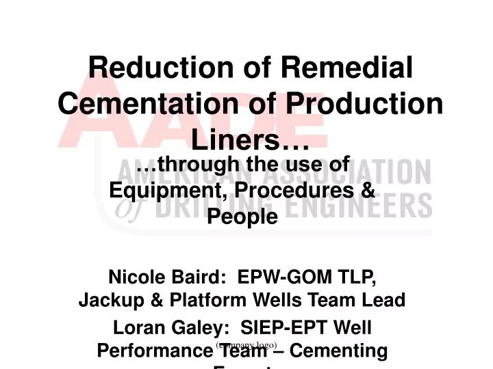 reduction of remedial cementation of production liners