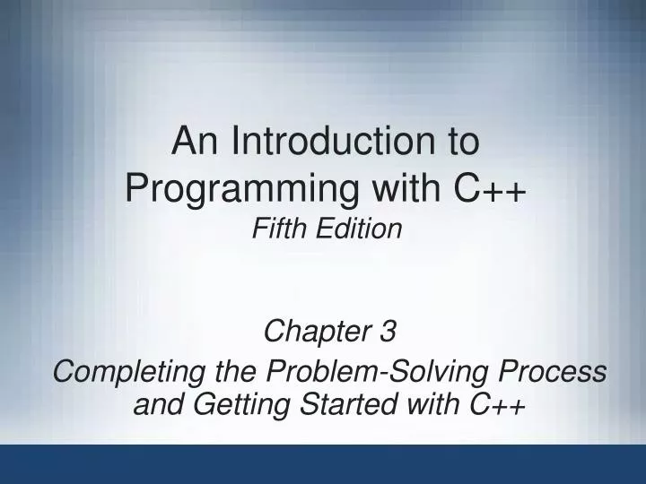 an introduction to programming with c fifth edition