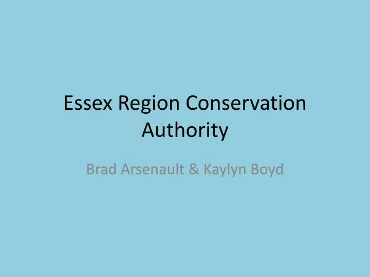 essex region conservation authority