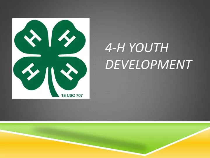 4 h youth development