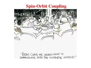 Spin-Orbit Coupling
