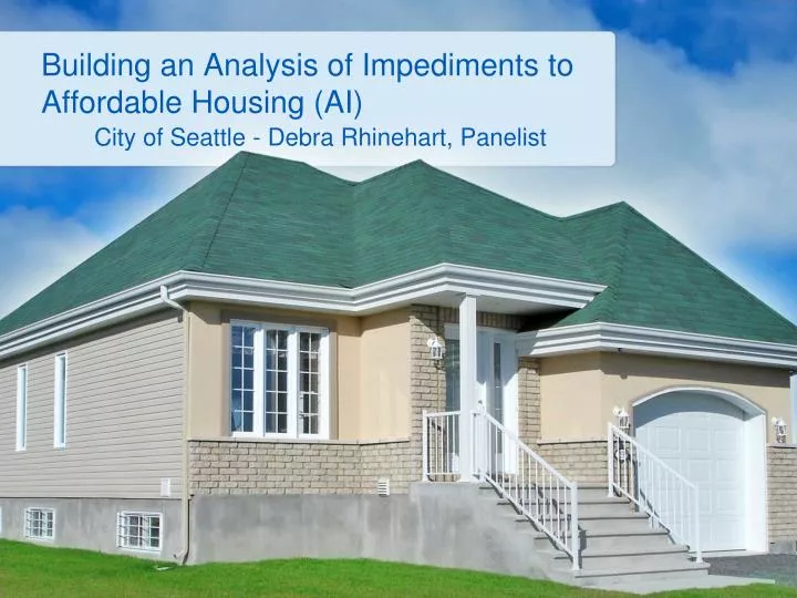 building an analysis of impediments to affordable housing ai