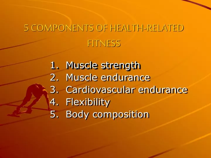 5 components of health related fitness