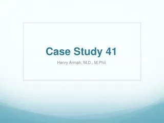 Case Study 41