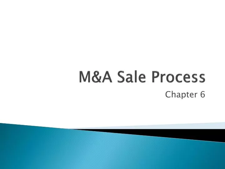 m a sale process