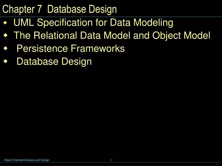 chapter 7 database design
