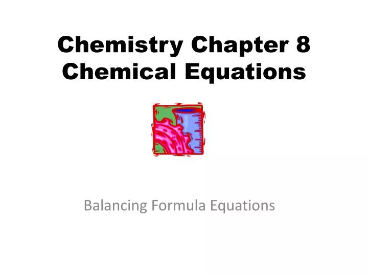 formula equation chemistry