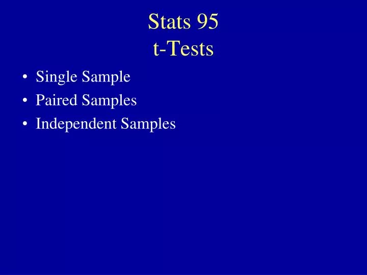 stats 95 t tests