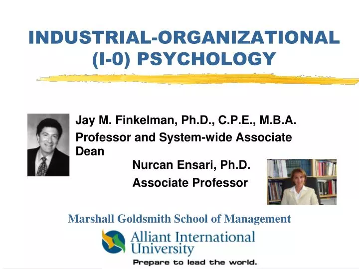 industrial organizational i 0 psychology
