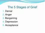 PPT - The 5 stages of Grief PowerPoint Presentation, free download - ID ...