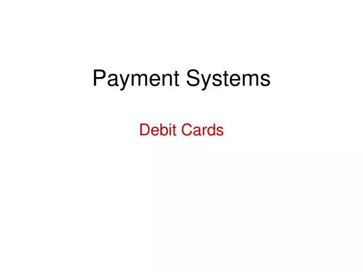 payment systems