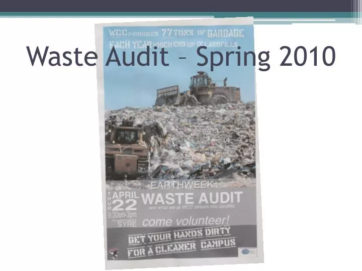 waste audit spring 2010