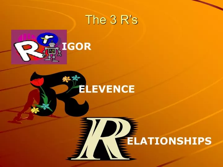 the 3 r s