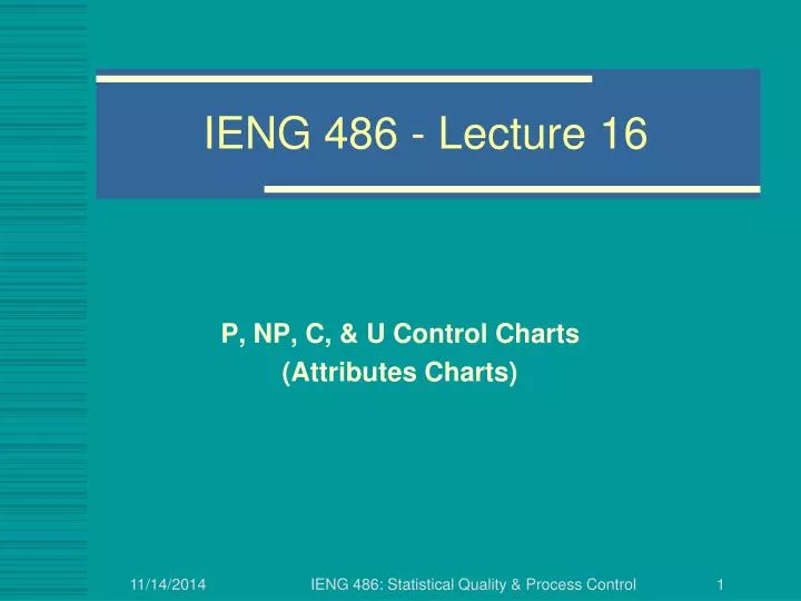 ieng 486 lecture 16