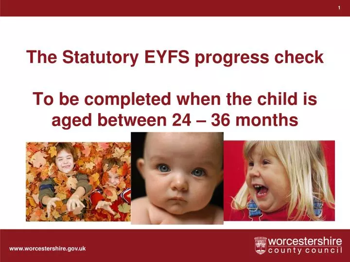 the statutory eyfs progress check to be completed when the child is aged between 24 36 months