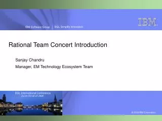 Rational Team Concert Introduction