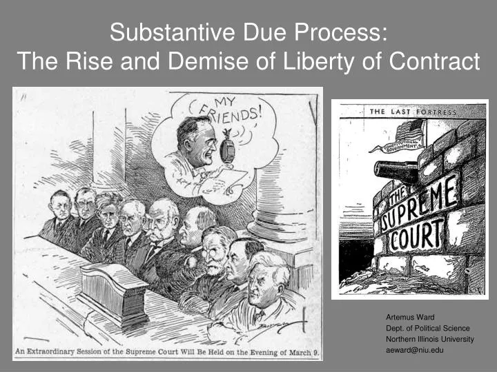 substantive due process the rise and demise of liberty of contract