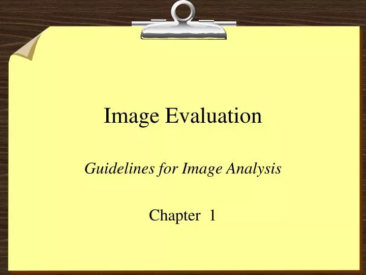 image evaluation