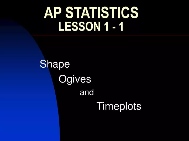 ap statistics lesson 1 1