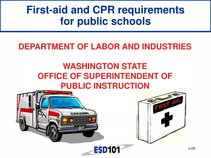 first aid and cpr requirements for public schools